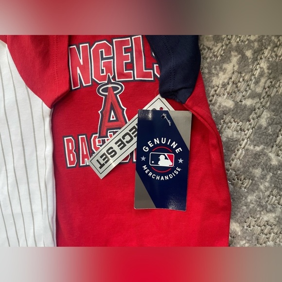 Angels Baseball Bodysuits / Onesies (3-pack) new with tags licensed merchandise - Picture 5 of 7